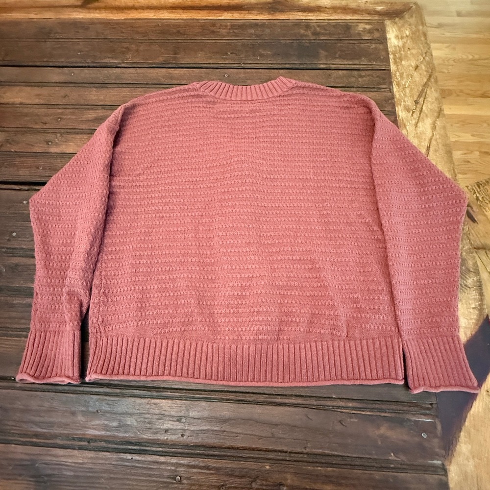 Sonoma Goods For Life Rose Pink Button Front Cardigan Sweater Womens Large L - Picture 4 of 6